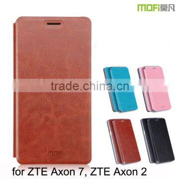 2016 New Arrival! MOFi Case Celular Housing for ZTE Axon 7, A2017, Mobile Phone Coque Flip Leather Back Cover for ZTE Axon 2