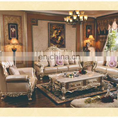 Royal Sofa Living Room Wooden Carved Living Room Sofas Classic Sofa Set Furniture Solid Wood