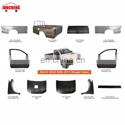 Aftermarket Car door,hood,tail panel,fender,tail body for HILUX VIGO 2005-2011 Single Cabin auto body parts