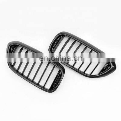 Real Carbon Fiber Grill for BMW G30 G38 Single Slat Line Front Kidney Grille for BMW 5 Series 2017-2020 photo-5