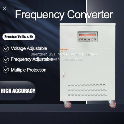 30KVA Three Phase 50Hz 60Hz 400HZ 220V to 380VAC Varible Voltage And Frequency Power Supply photo-2