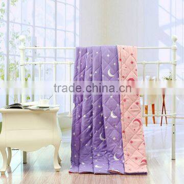 reasonable price polyester fabric wholesale home textile for wedding light purple comforter set