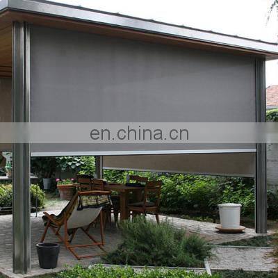 Auto Blinds Outdoor Zipscreen Blinds External Sunscreen Outdoor Clear Windproof Window Roller Shade Blind