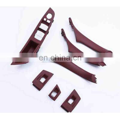 Auto parts left-hand drive inner armrest panel 7-piece set (red brown) for BMW5 Series F10 F18 OEM 51417225874+51417225851