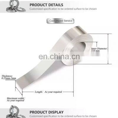 Cold Rolled ss Strip BA 2B 8K Mirror 309S 310S 316 316L 410 420 430 440C 631 201 304L 301 304 Stainless Steel Strip Price
