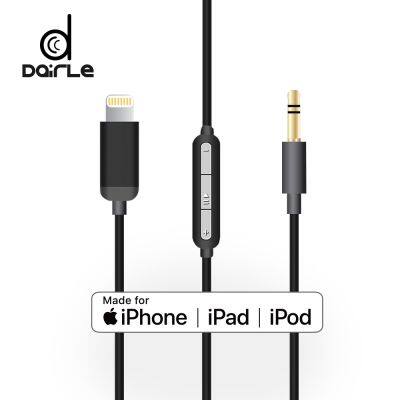 MFi 8 Pin to 3.5mm Jack Male Aux Audio Detachable Cable for Iphone XR photo-3