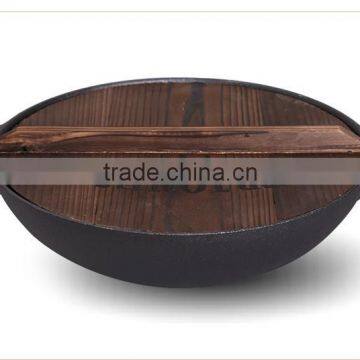 TRIONFO pre-seasoned cast iron 32cm Chinese wok