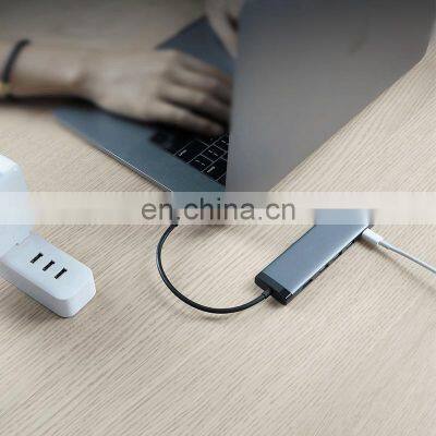 Miiiw 7 in 1 Type-C Hub Converter 100W PD Power Supply USB3.0 Interface SD/TF Card 4K HD Video Output Portable