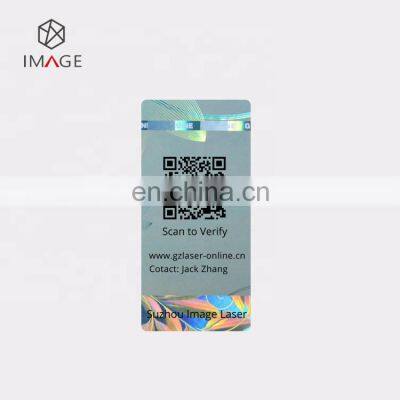 Adhesive Security Holographic Anti-counterfeiting Stickers With QR Code Printing for Verification photo-4