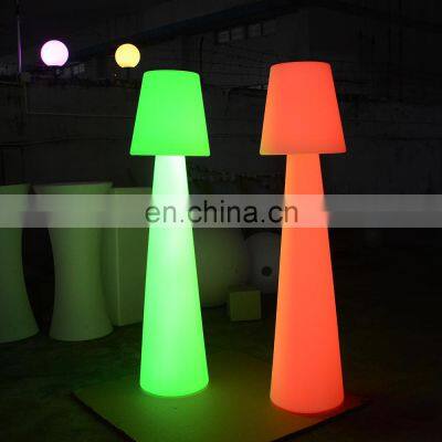 outdoor lamp floor /Modern designer decorative rechargeable garden solar led light lamparas color changing floor lamp