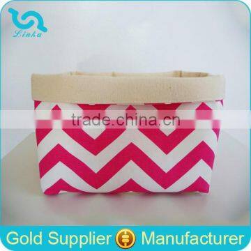 Wholesale Chevron Bag Chevron Canvas Storage Bin