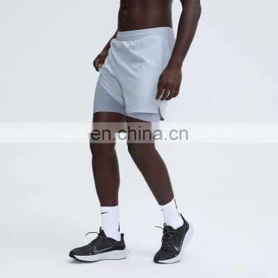 2 In 1 Custom Summer Fitness  Workout Shorts Training Sports Gym Jogger Shorts For Men