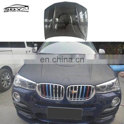 X3 F25 X4 26 HM Style Carbon Fiber Engine Hood Engine Bonnet For BMW F25 X3 F26 X4