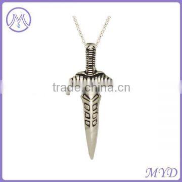 made in shenzhen stainless steel sword cross shaped pendant