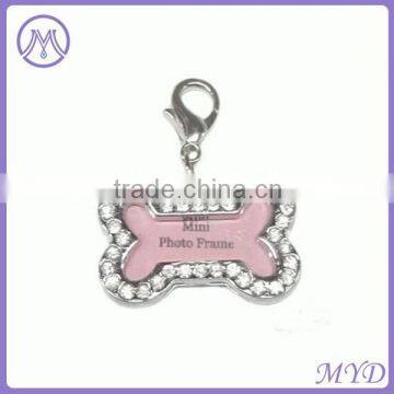 customized stainless steel pet photo charms ID necklace