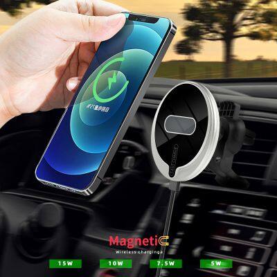 Smart Sensor Automatic Clamping 15W Car Wireless Charger Phone Holder Magnetic Wireless Charger Car Charger Holder photo-2