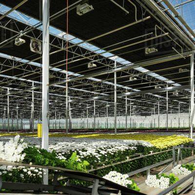Black and Silver Aluminum Full Shading Reflect Sun Greenhouse Thermal Screen Curtain Light Blocked