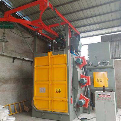 High Production Automatic Burnish Spinner Hanger Shot Blasting Machine for Cleaning Metal