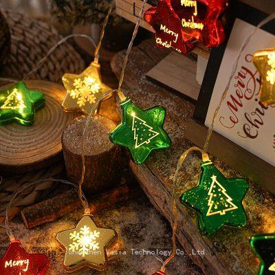 Dekoratives Schneemann-Santa-Weihnachtsleuchtband - LED-Lichter, zur Feiertagsdekoration von H?usern und B?umen