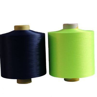 OEKO-TEX Standard100 PES Dope Dyed Filament Yarn FDY DTY 50D-600D, 24F-576F Ткачество на поперечном и продольном потоке, вязание