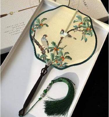 Embroidered Fan