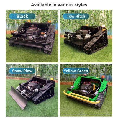 Villa Lawns Regular Grass Mowing Vigorun VTLM800 Wireless Radio Control Rubber Track Slasher Mower for Sale photo-2