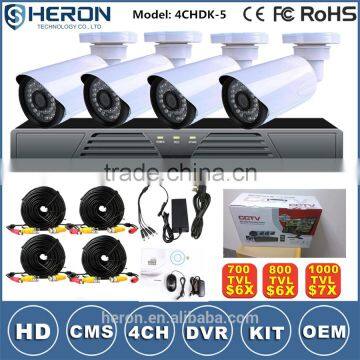 Cheap H.264 4CH DVR NVR CCTV Kit Combo DIY Wireless CCTV Camera System Quality Choice photo-6