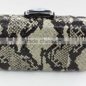 luxury ladies superior quality snake real leather clutch bags genuine leather evening bag