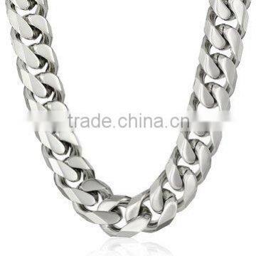 New Design Men's Stainless Steel Cuban Link Curb Chain Necklace