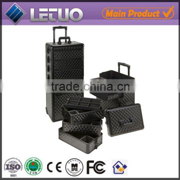 High quality aluminum professional beauty trolley case makeup case