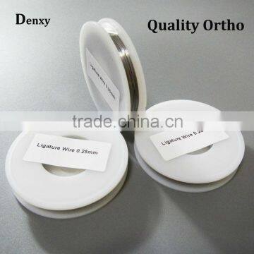 Promotional high quality orthodontic dental stainless steel ligature wire / dental ligature wire for dental use