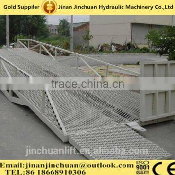 0.9~1.7m, 8 ton front load containers /hydraulic loading ramp /adjustable loading ramp