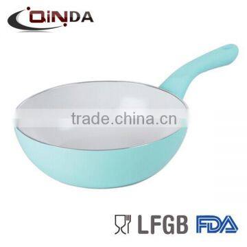 hot and cheap aluminum ceramic coating wok chinese wok range