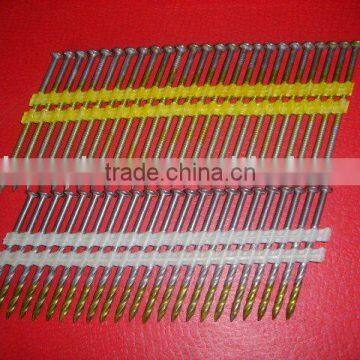 Plastic strip nails