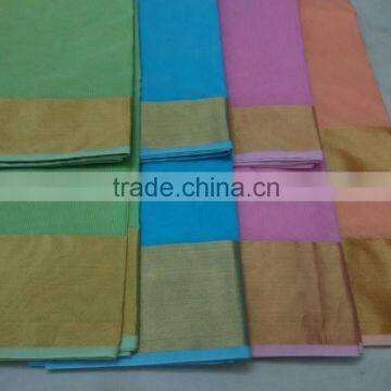 Plain saree with border