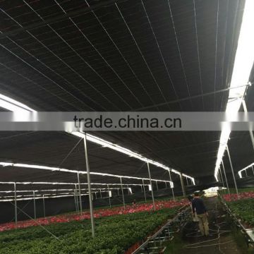 multi-span black greenhouse