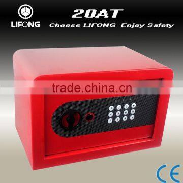 Cheaper small colorful fashion steel safety safe box with electronic lock system