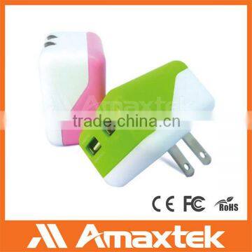 Dual Mobile Phone Travel Charger/ USB Wall Charger/ Home Charger Supplier