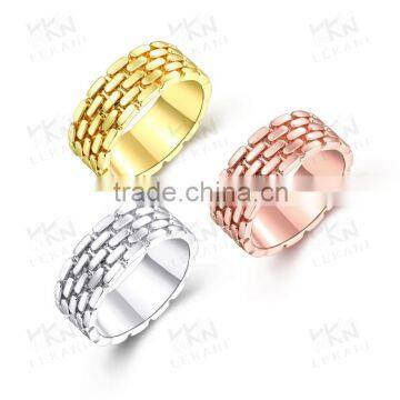 Gold plated streak body jewelry ring 2015