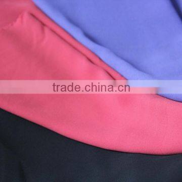 Colorful 75D 100%Polyester Chiffon Crepe Fabric