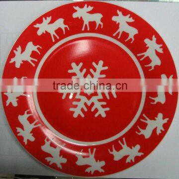 ceramic plate with decal porcelain dish