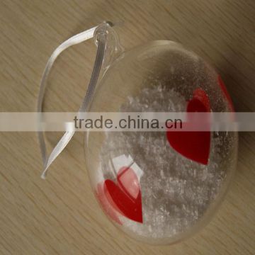 christmas glass snow ball,clear glass christmas balls wholesale