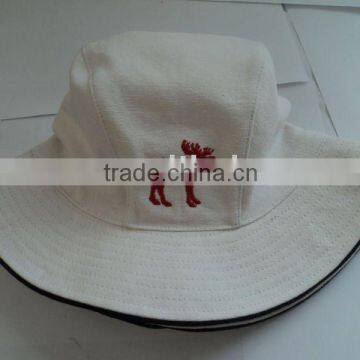 white color canvas material bucket caps