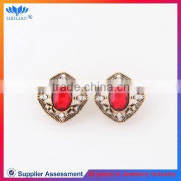 Top sale fashion women's imitatiom ruby stud earrings