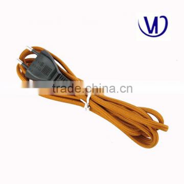 Colored textile electric cord