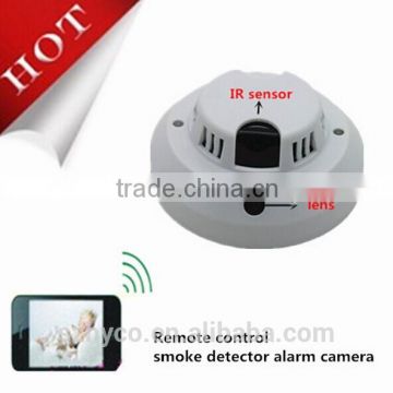 Wifi smoke detector camera+720P+Motion detection