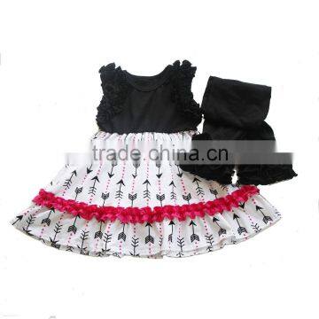 bulk wholesale kids clothing girls boutique sets arrow printed baby clothing                        
                                                                Most Popular