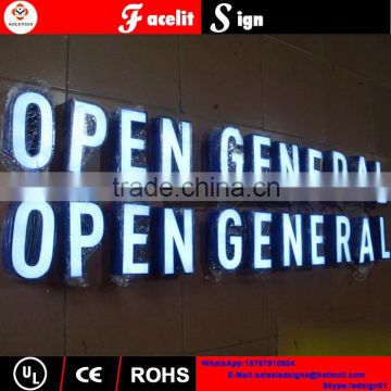 Customed acrylic 3D LED Lighted Outdoor Sign letters alphabet