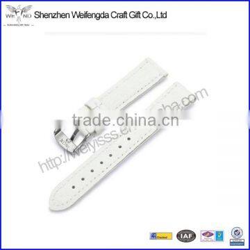 White Women Real Leather Band For Watch