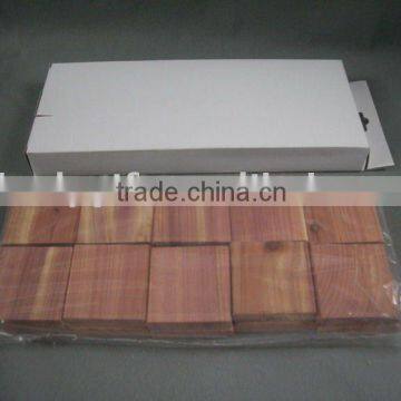Aromatic Natural Cedar Block Set and natural green hotel bedding set